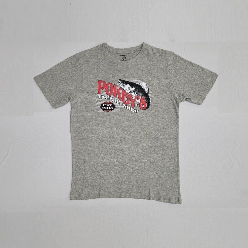Pokey&#39;s Vintage Logo T-Shirt Grey