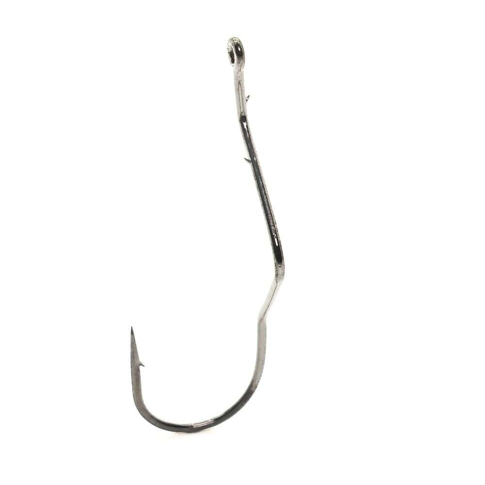 Mustad Super Death® 1X Strong Soft Plastics Hooks, Color: Black Nickel, Size: 1