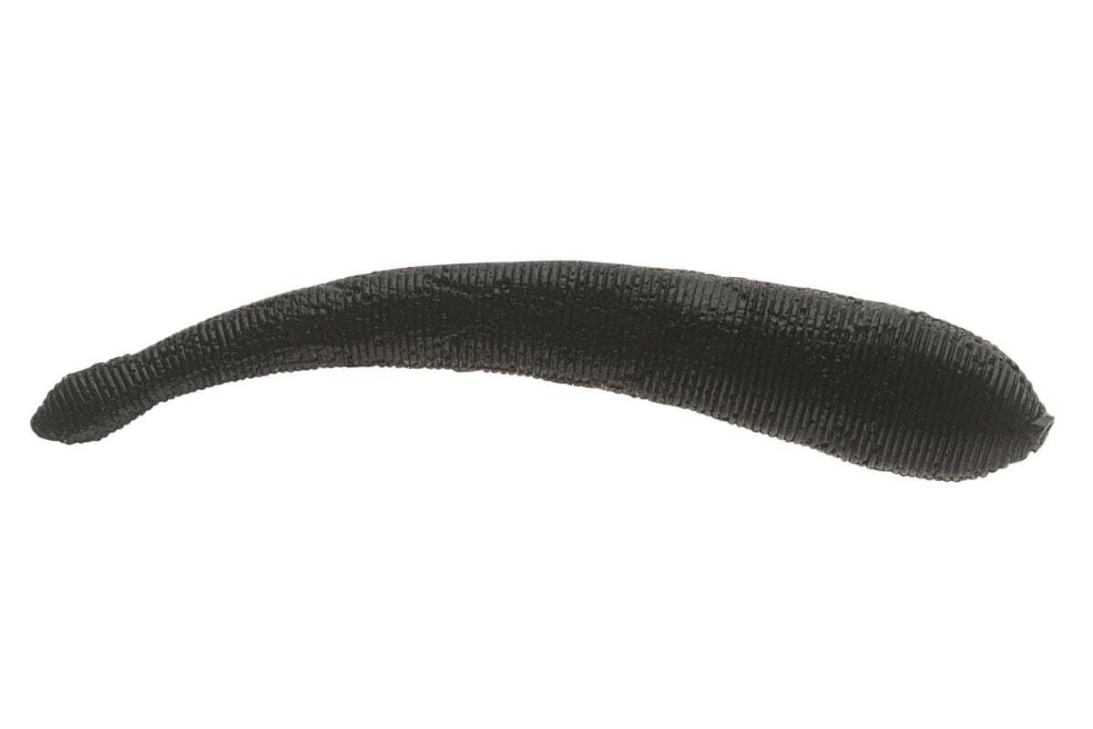 Berkley Gulp! Leech, Colour: Black, Size: 3 in, Quantity: 12 pk