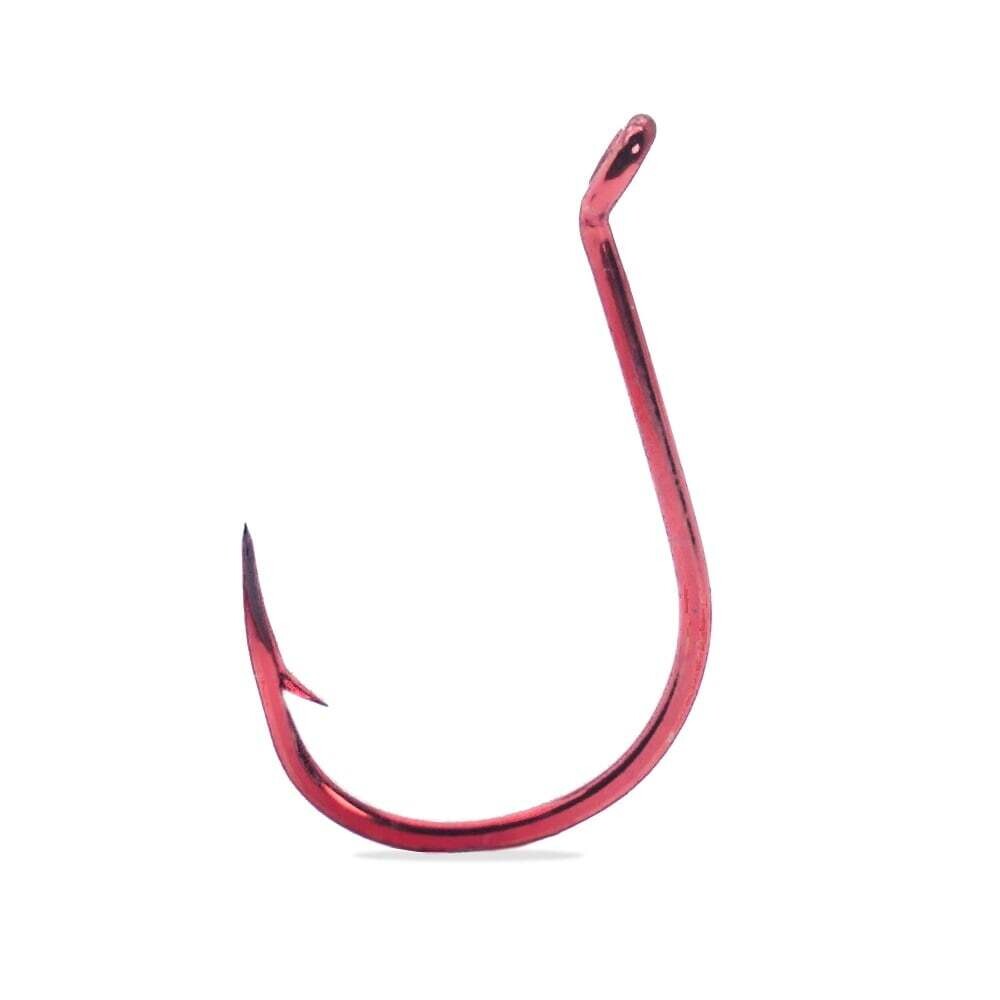Mustad Octopus Beak Wide Gap Red, Color: Blonde Red, Size: 2