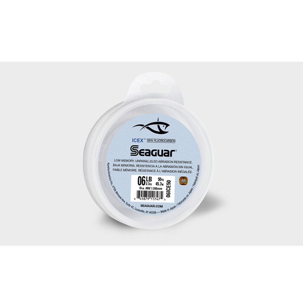 Seaguar Ice X Fluorocarbon, Colour: Clear, Yard: 50, lb Test: 4