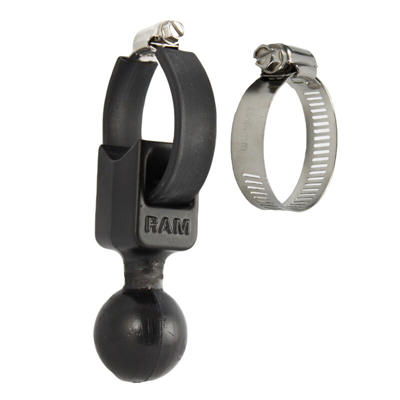Strap Hose Clamp Base 1.5&quot; Ball