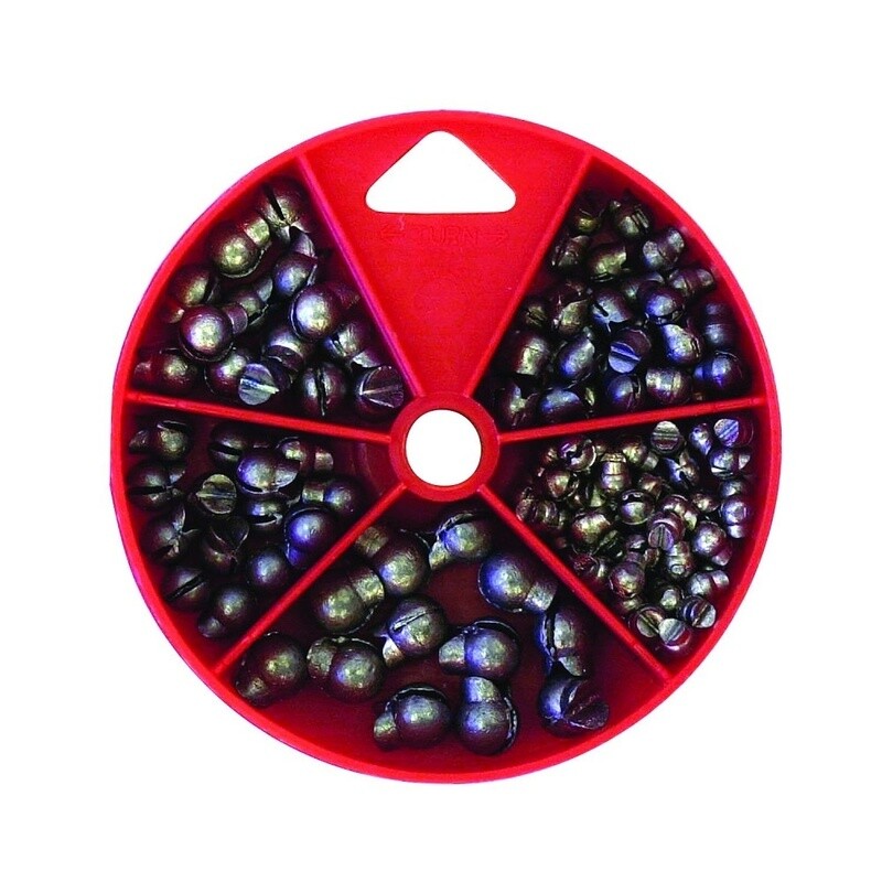 Removable Split-Shot Sinker 124 Piece Assorted