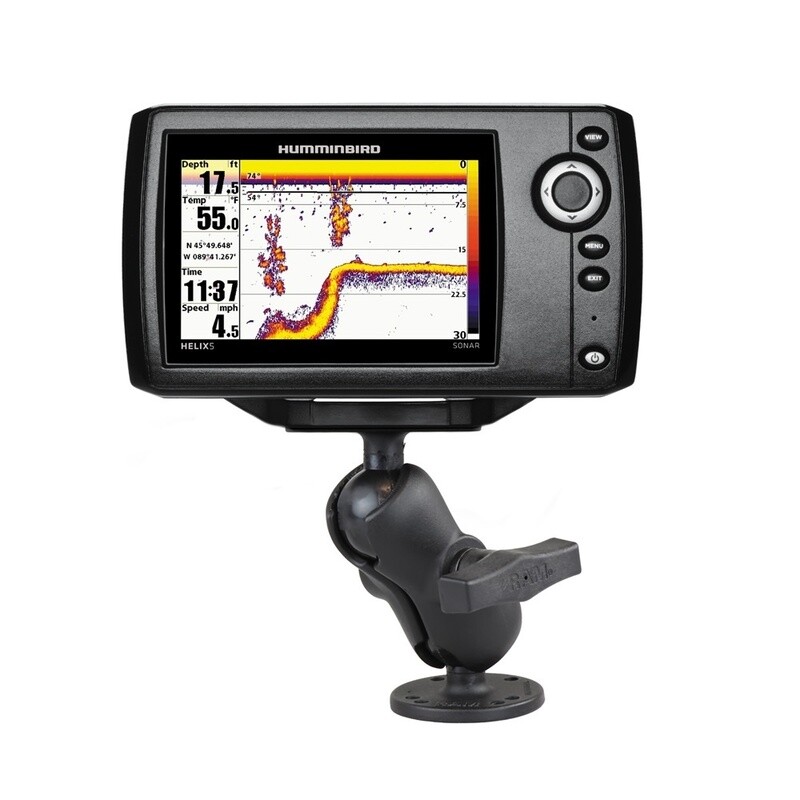 RAM® Drill-Down Double Ball Mount for Humminbird Helix 5