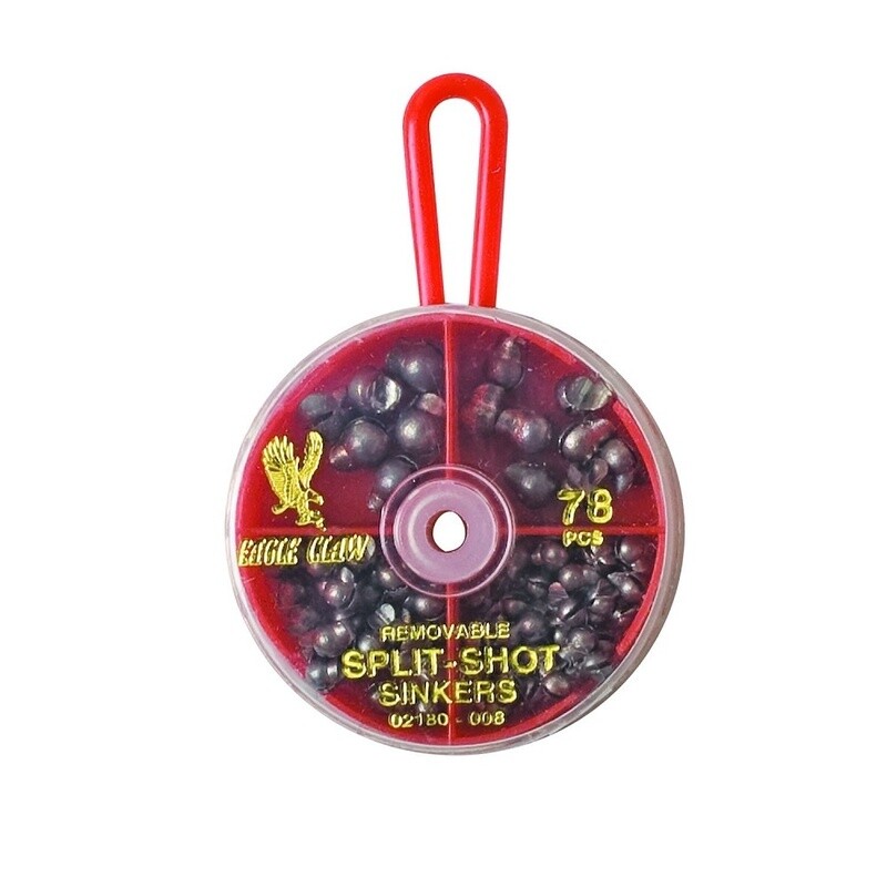 Removable Split-Shot Sinker 78 Piece Assorted