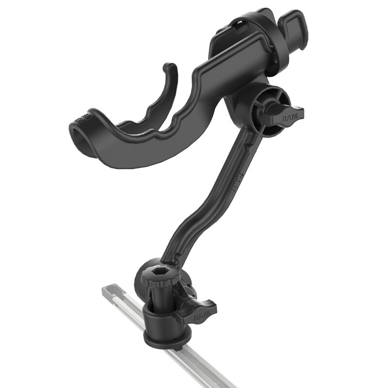 ROD® Rod Holder with Extension Arm and RAM® Track-Node™ Base
