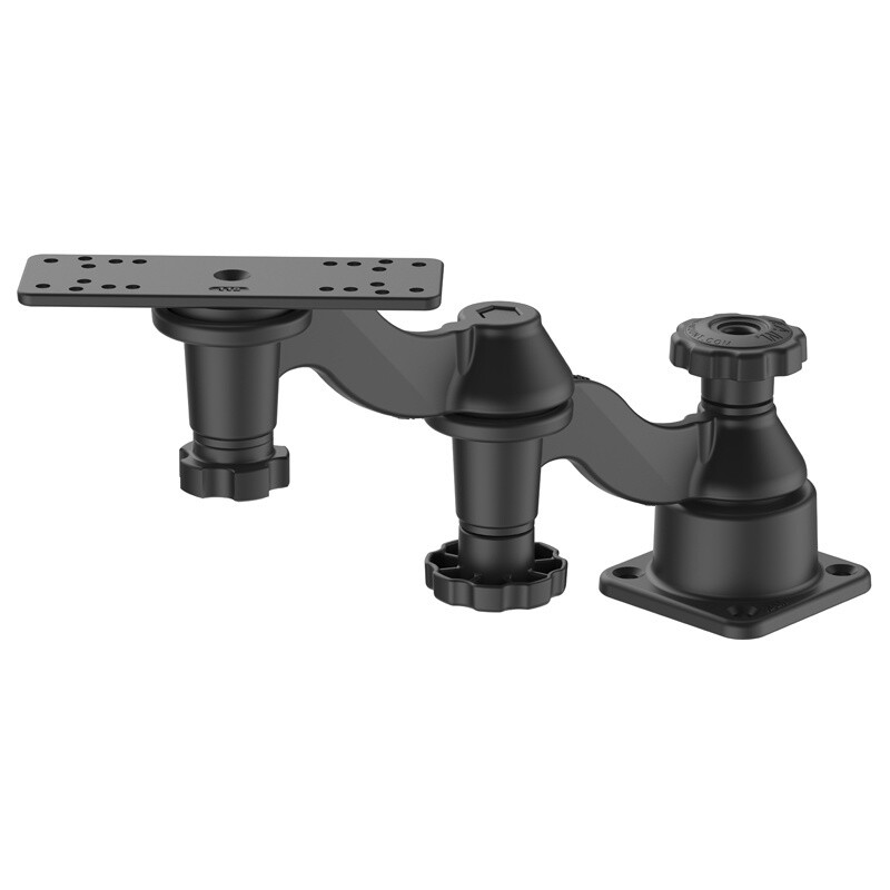 Horizontal 12&quot; Swing Arm Mount for Fishfinders &amp; Plotters