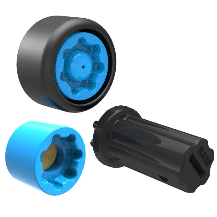 Pin-Lock™ Security Nut for D &amp; E Size Arms &amp; Gimbal Bracket