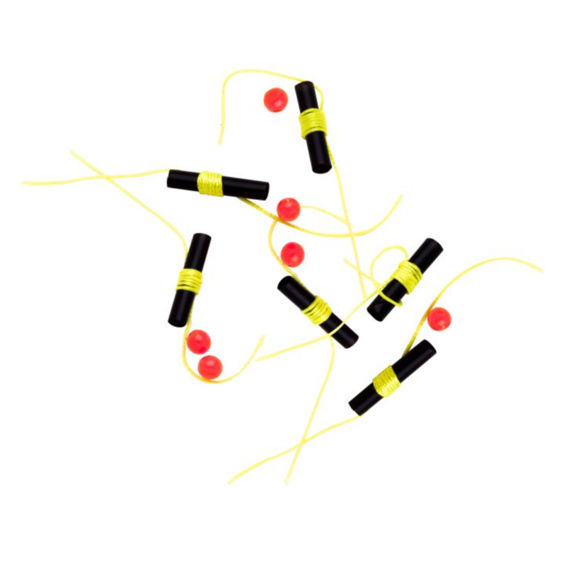 Premium Bobber Stop 6 Pack Flo Yellow