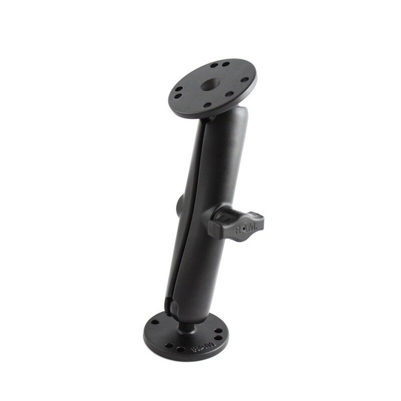 RAM® Universal Double Ball Mount with Two Round Plates RAM-B-101U-C