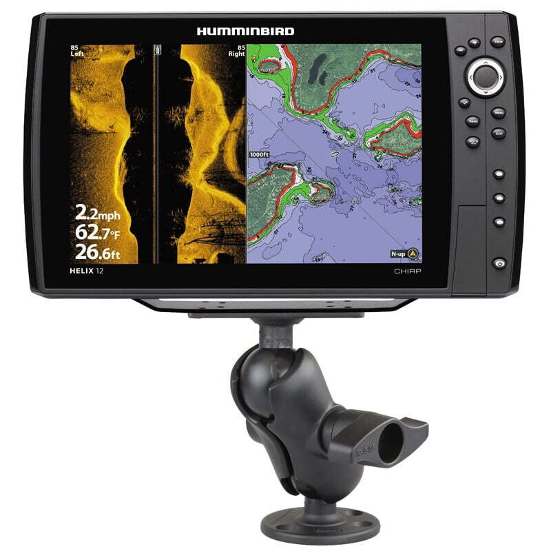 Drill-Down Double 2.25" Ball Mount for Humminbird Helix 8, 9, 10 &amp; 12