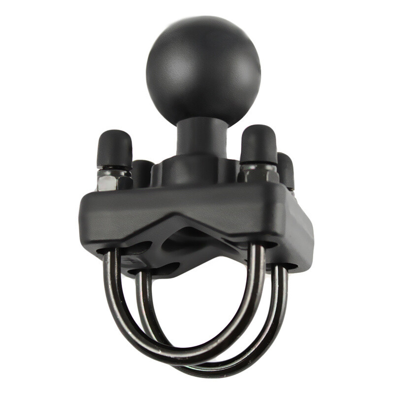 Double U-Bolt 1.5&quot; Ball Base for 1.25&quot; - 1.5&quot; Rails