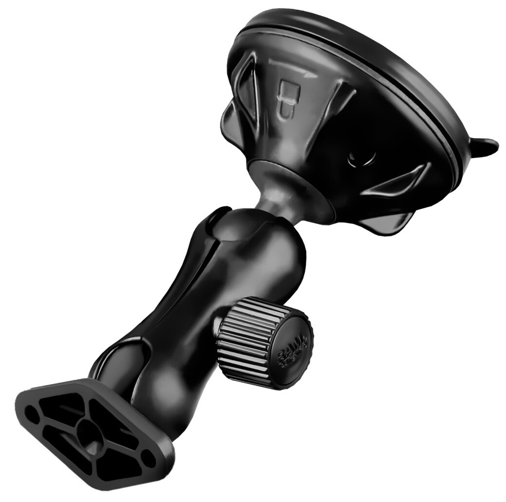 Twist-Lock™ Low Profile Suction Cup Double Ball Mount