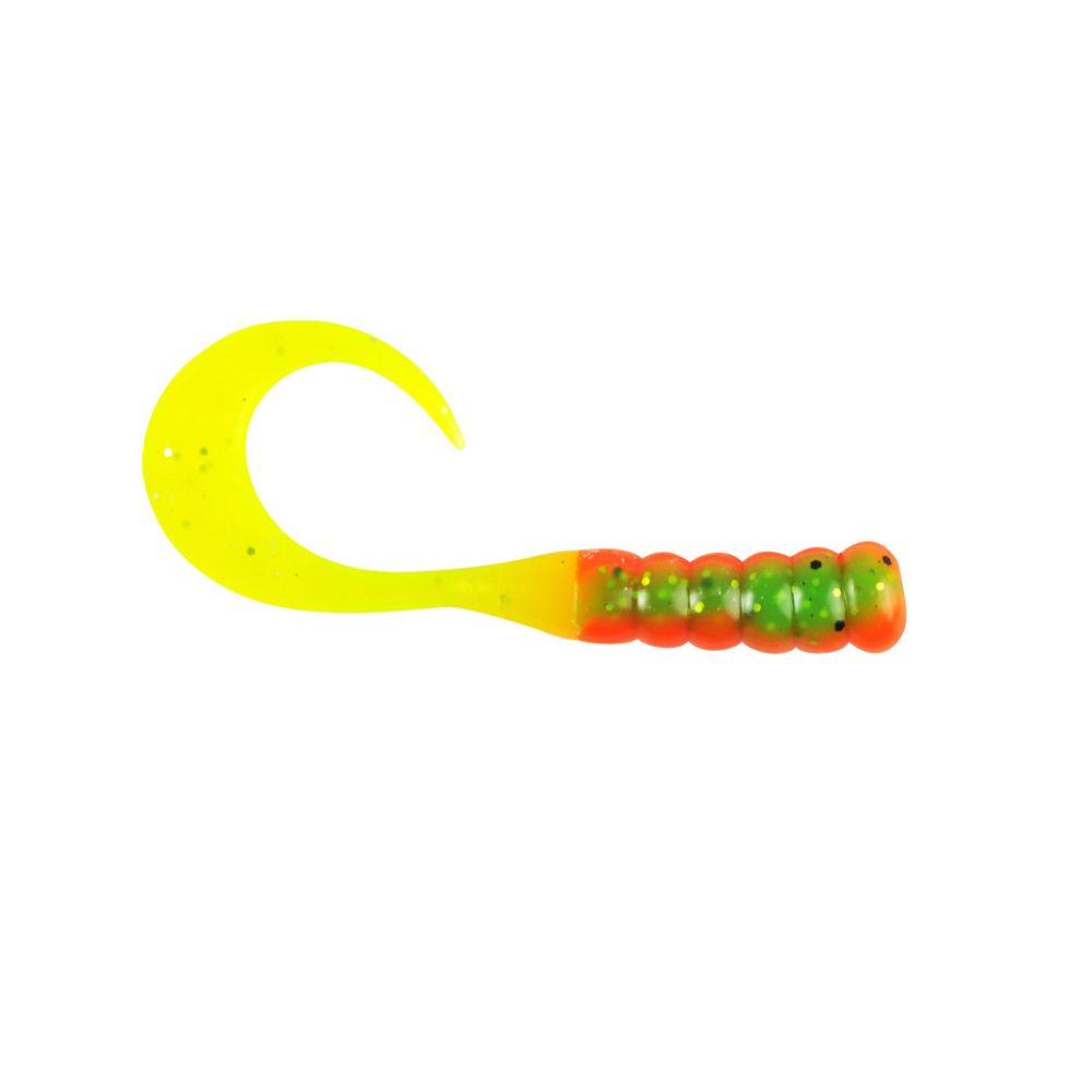 Berkley PowerBait Ribbontail Grubs, Colour: Firetiger, Size: 3in, Quantity: 15