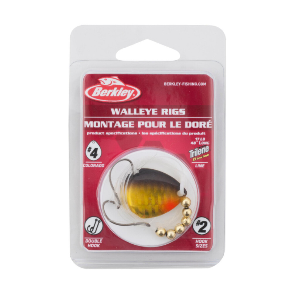Berkley Walleye Rig - Colorado, Color: Black Gold, Size: 3