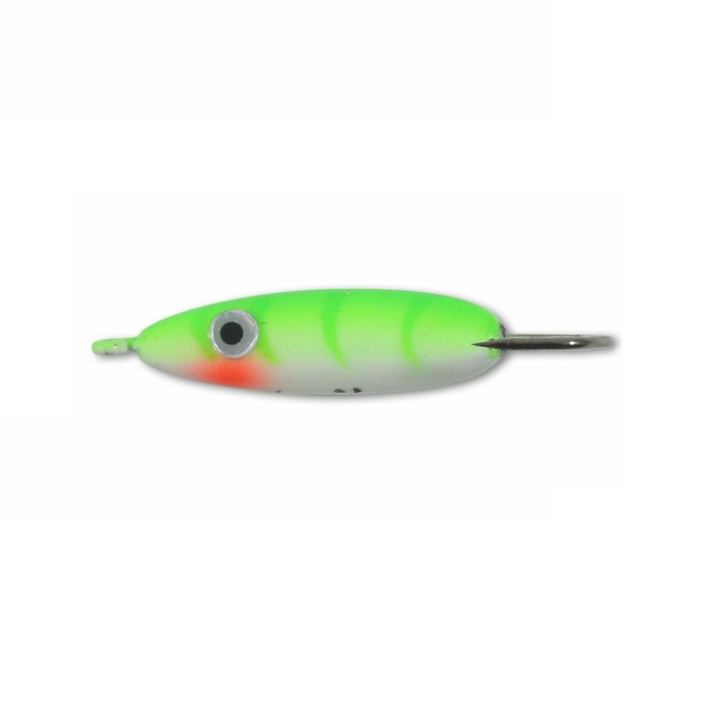 Northland UV Forage Minnow Jig, Color: Glo Perch, Size: 1/16