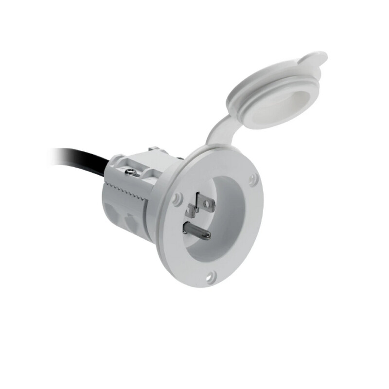 AC Power Port-White MKR-23