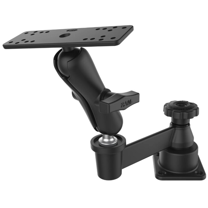 Horizontal Swing Arm with Double Ball Mount