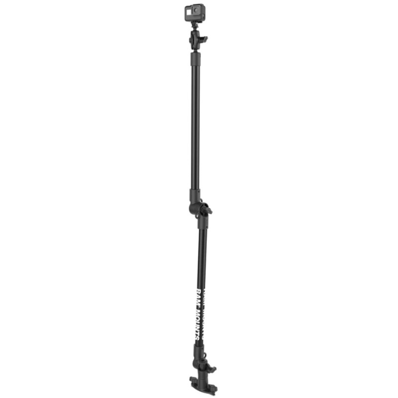 Tough-Pole™ Camera Mount with Double Pipe &amp; RAM® Track-Node™ Base