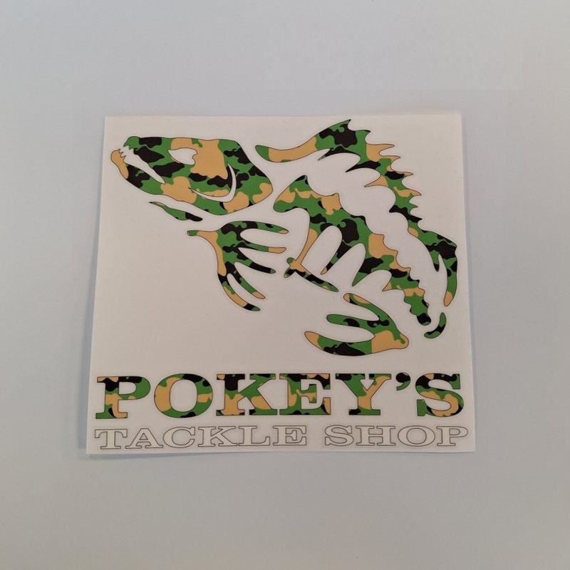 Pokey's Transfer Stickers Walleye Bone