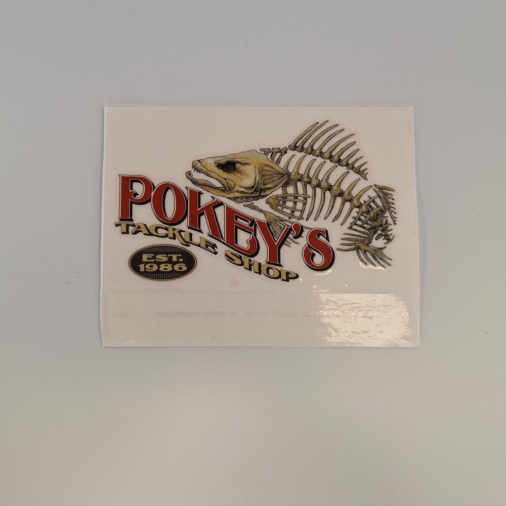Transfer Sticker Walleye Skeleton, Size: Small