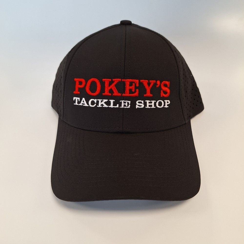 Pokey&#39;s 6 Panel Perforated Hats, Color: Black