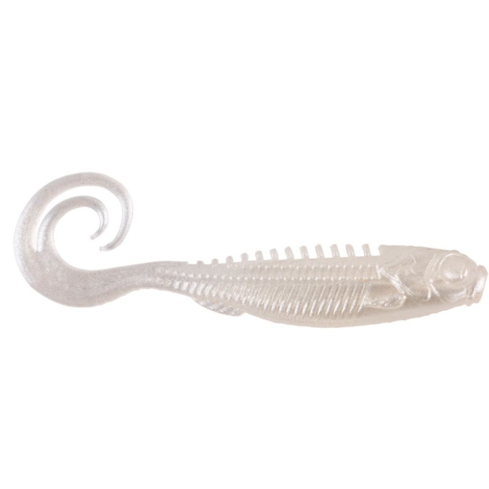 Eye-Candy Grub, Color: Pearl White, Size: 3in
