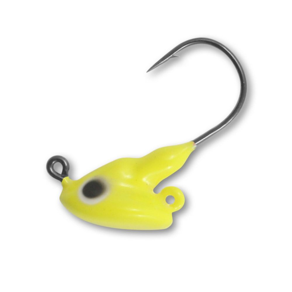 Northland Stand-Up Fire-Ball Jig, Colour: Super-Glo Chartreuse, Size: 1/8oz, Quantity: 4