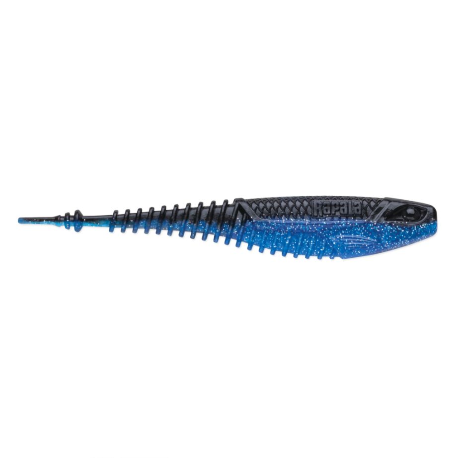 Rapala Crush City Freeloader, Colour: Black n Blue, Size: 4-1/4in, Quantity: 6pak