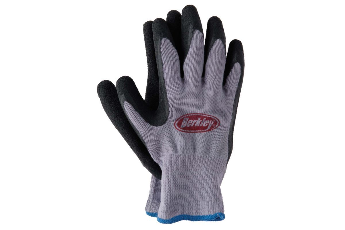 Berkley Coated Fish Gloves, Color: Blue/Grey