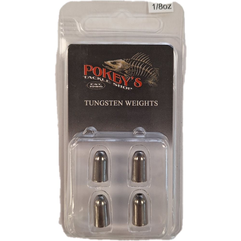 Tungsten Worm Weight, Colour: Plain, Size: 1/8, Quantity: 4