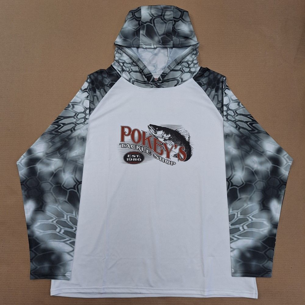 Sun Shirt Hooded White Grey Camo