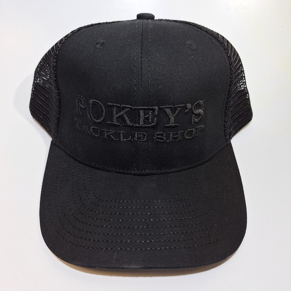 Pokey&#39;s Black on Black Snap Back Hat