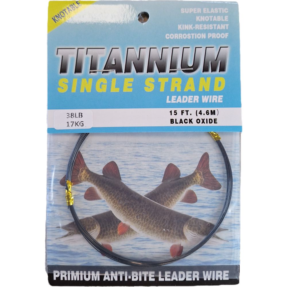 Titanium Single Strand Leader Wire Material 15ft