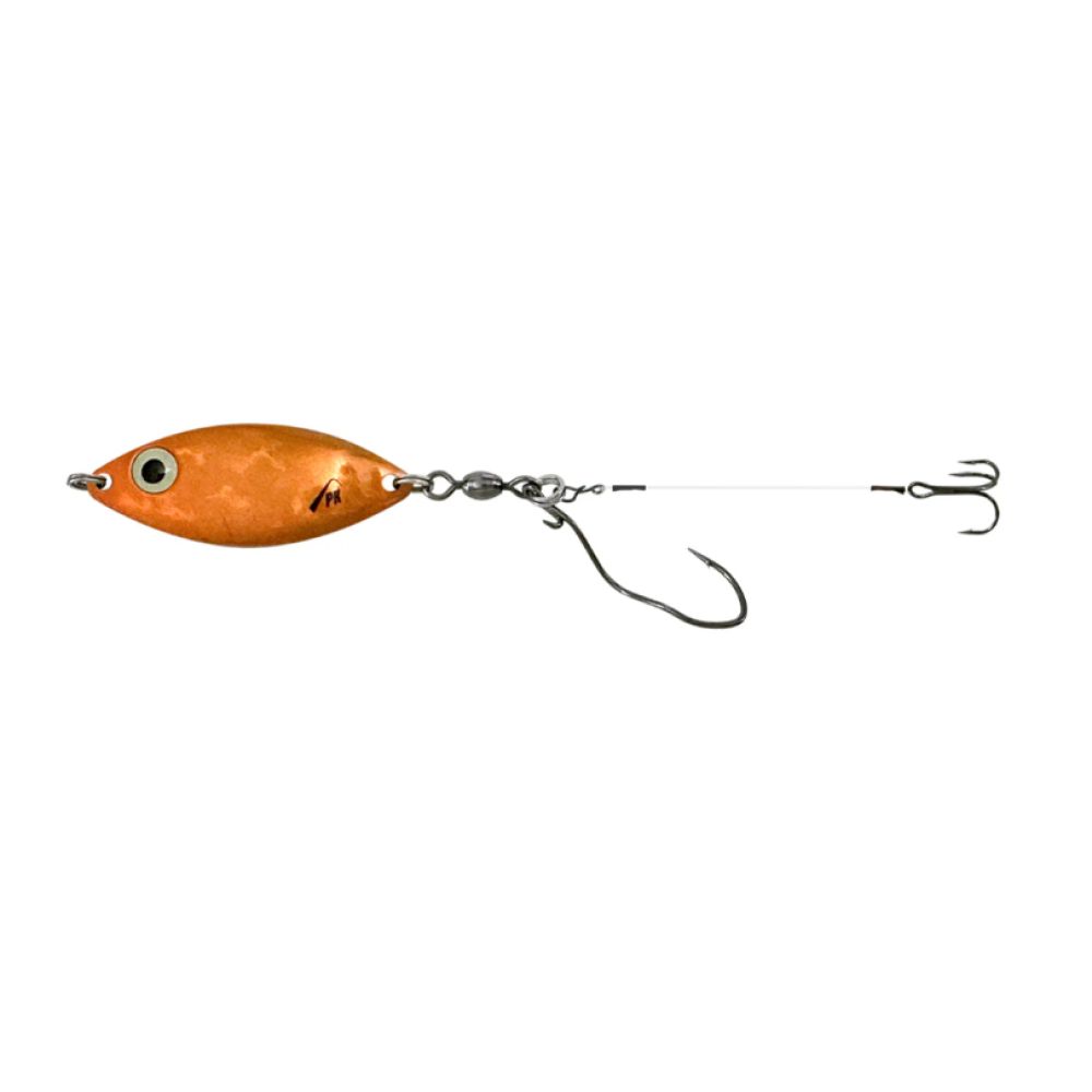 PK Lures Sonar Spoon, Color: Orange, Size: 1/4oz