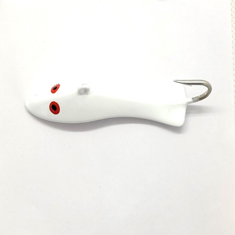 Bite Me Jigs Large Tee Tot, Color: White, Size: 2oz