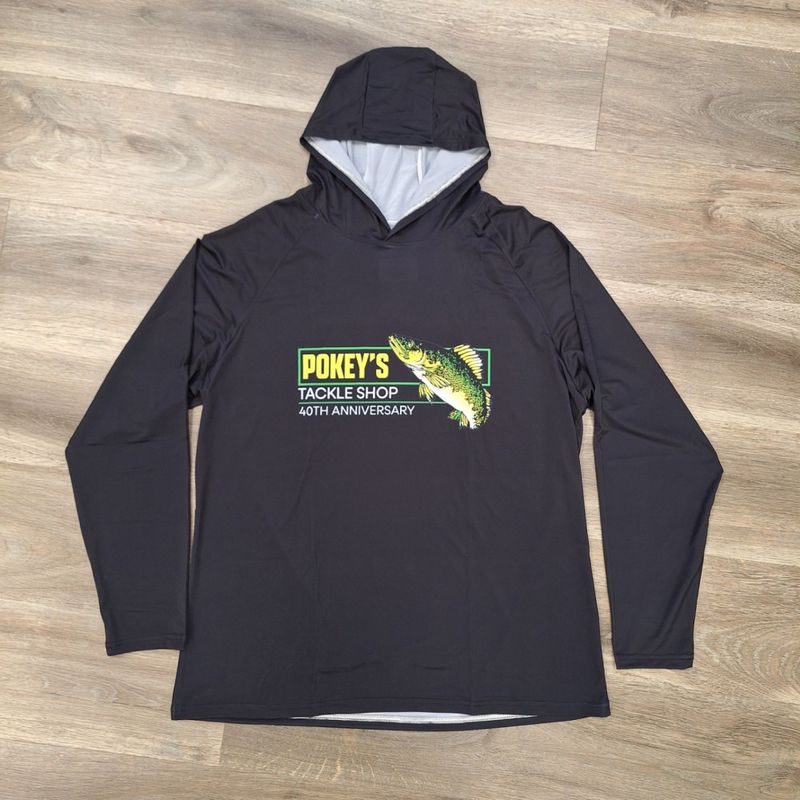 Pokey's Hooded Sun Shirt 40th Anniversary Blk