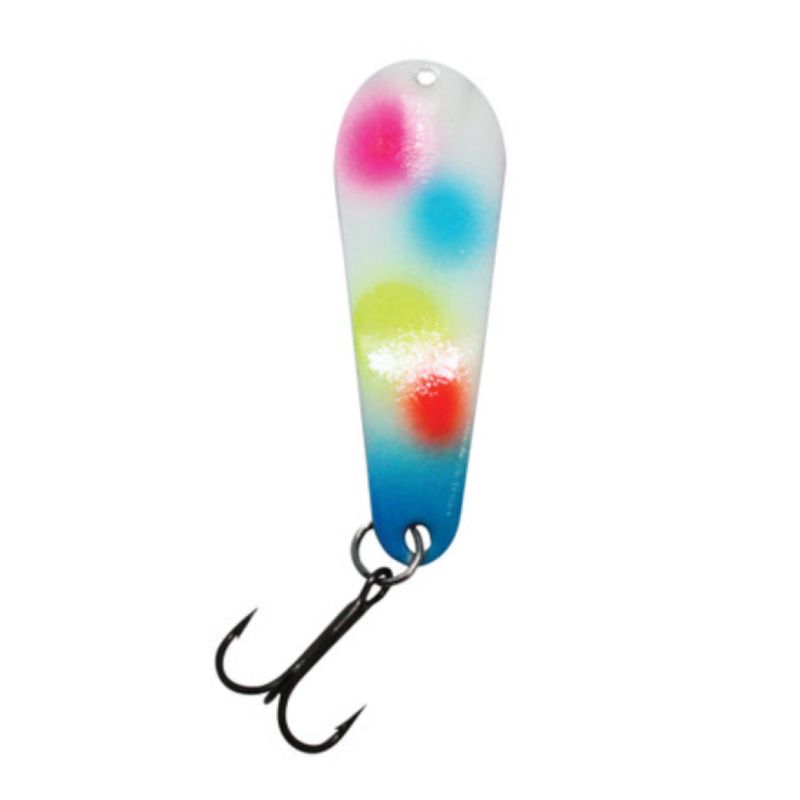 Custom Jigs &amp; Spins Pro-Glow Pro Series Slender Spoon Silver Back