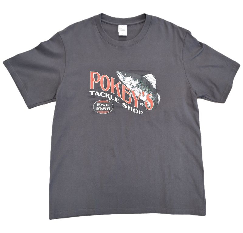Pokey's Vintage Logo T-Shirt Grey