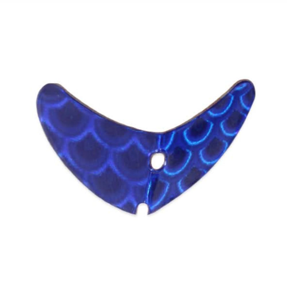 Mack Lures Smile Blade, Color: Dark Blue Scale, Size: 1.1in