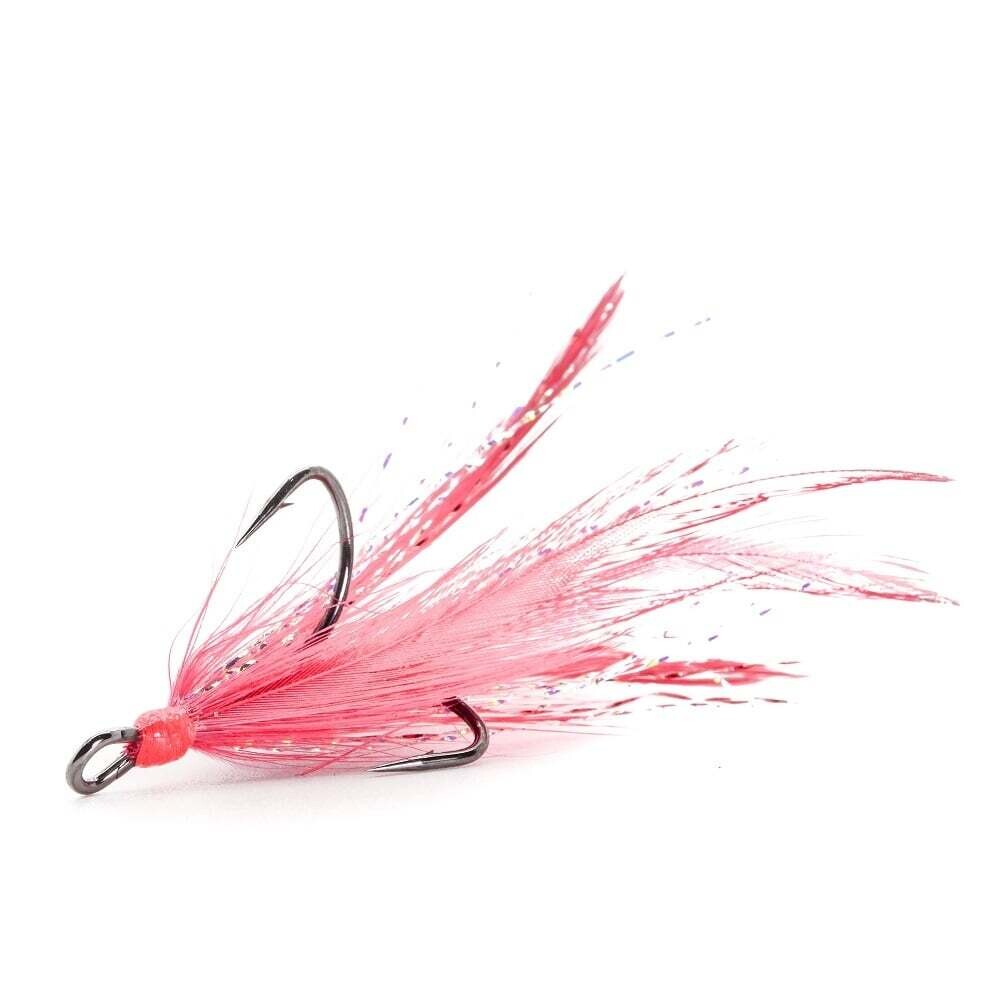 Mustad Dressed Treble - Triple Grip® Mustad Dressed Treble - Triple Grip®, Color: Black Nickel Red, Size: 2