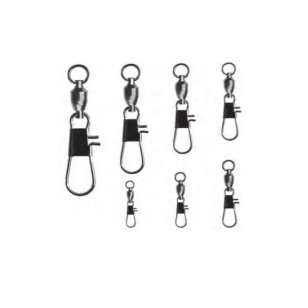 P Line Black Ball Bearing Snap Swivels