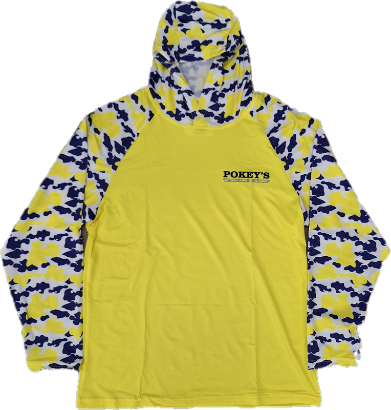 Pokey's Youth Sun Shirt Hooded Hi Viz Yellow