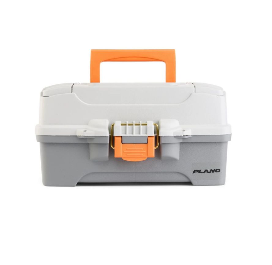 Plano One-Tray Tackle Box  Light Grey/Dark Grey