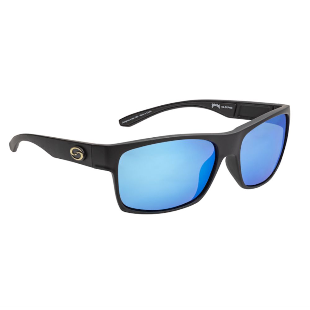 SK Plus Catawba - Matte Black Frame - Blue Mirror Lens