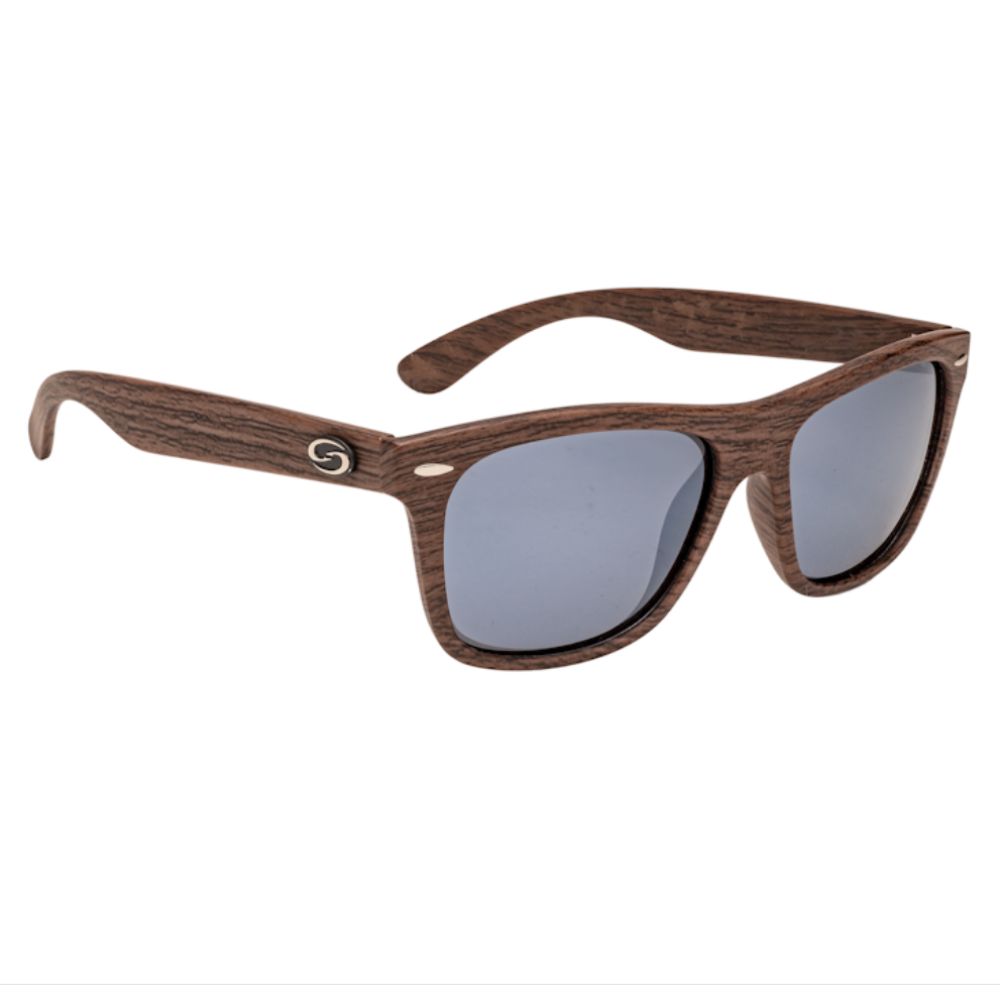 SK Plus Cash - Woodgrain Frame - Black Mirror Lens