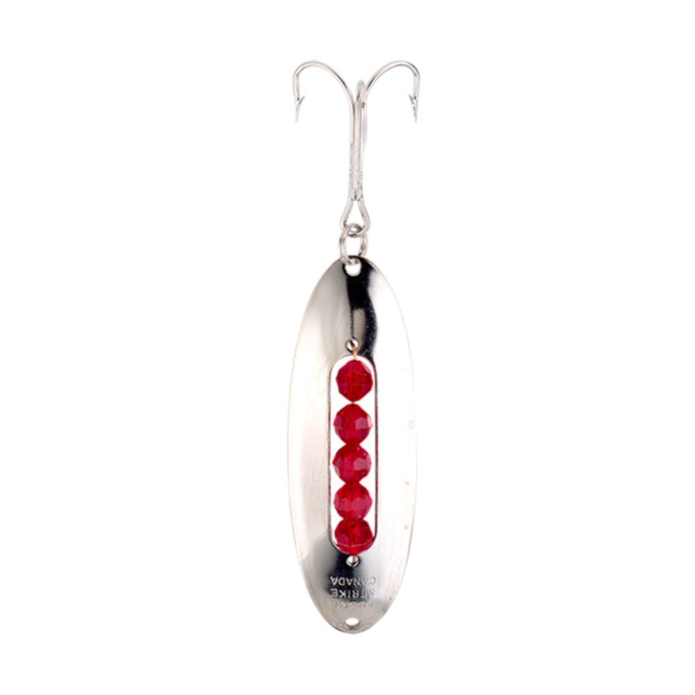Lucky Strike Beaded Back Spoon, Color: Nickel, Size: 3.5