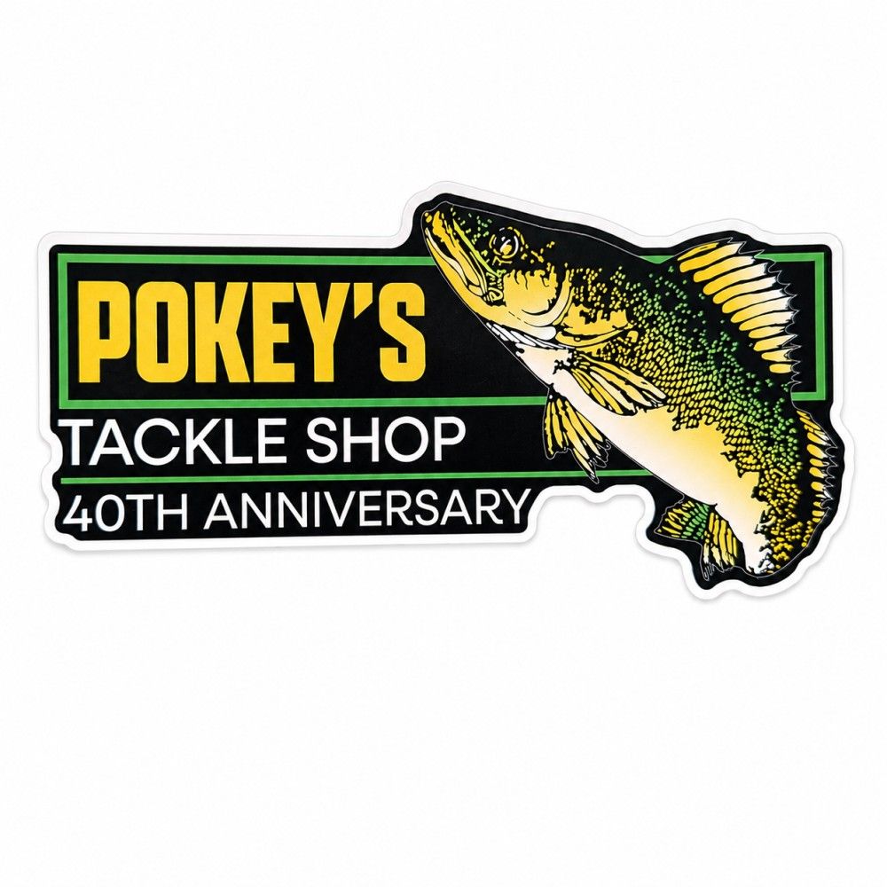 Pokey's 4" 40th Anniversary Sticker