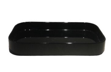 Satre Tray, Colour: Black, Shape: Rectangle, Size: M