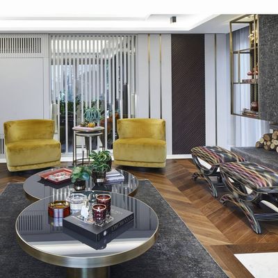 Trio Bronze Coffee Table